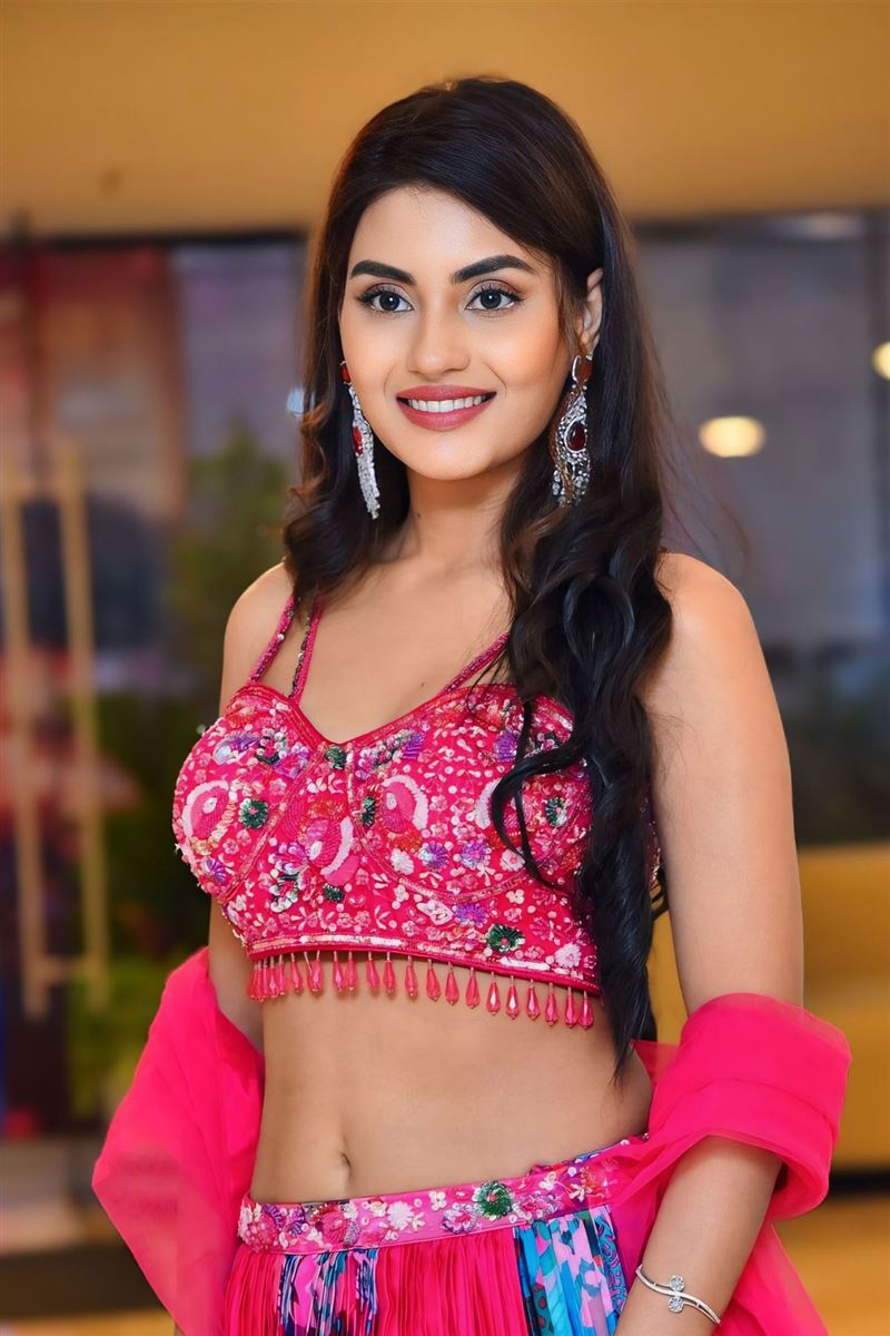 Telugu Actress Garima Chouhan at Seetha Kalyana Vaibhogame Movie Release Event